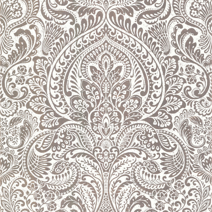 Artemis Rose Gold Floral Damask Wallpaper by A-Street Prints Lustre Covers about 57.5 square feet 20.9-in by 33-ft long roll Unpasted 25.2 - Fabric Carolina -
