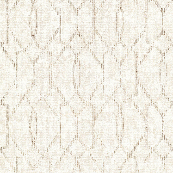 Ziva Cream Trellis Wallpaper by A-Street Prints Lustre Covers about 57.5 square feet 20.9-in by 33-ft long roll Unpasted 25.2 - Fabric Carolina -