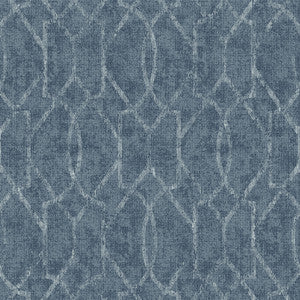 Ziva Blue Trellis Wallpaper by A-Street Prints