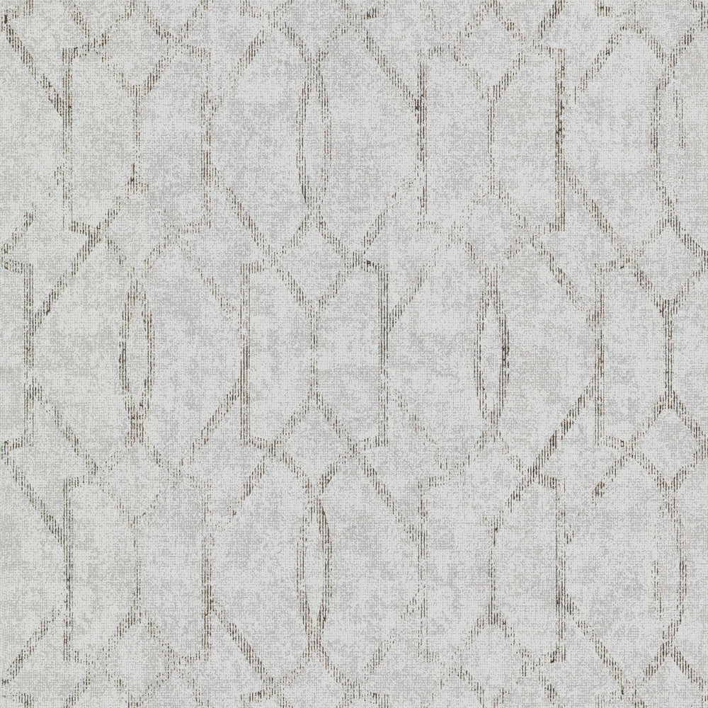 Ziva Platinum Trellis Wallpaper by A-Street Prints Lustre Covers about 57.5 square feet 20.9-in by 33-ft long roll Unpasted 25.2 - Fabric Carolina -