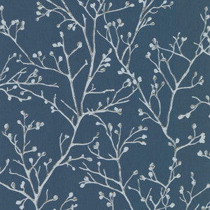 Koura Sapphire Budding Branches Wallpaper by A-Street Prints