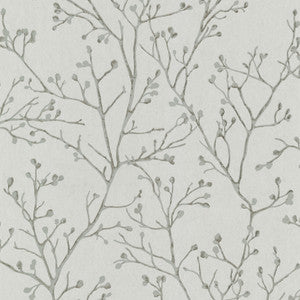 Koura Platinum Budding Branches Wallpaper by A-Street Prints