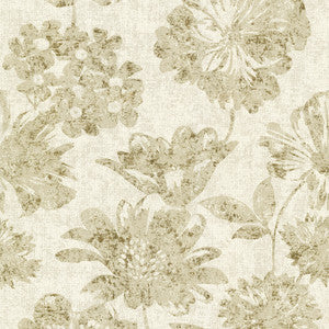 Kala Gold Floral Wallpaper by A-Street Prints