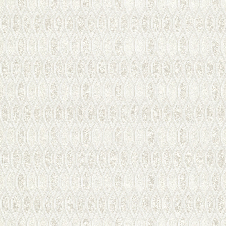 Damour Cream Hexagon Ogee Wallpaper by A-Street Prints Lustre Covers about 57.5 square feet 20.9-in by 33-ft long roll Unpasted 4.2 - Fabric Carolina -