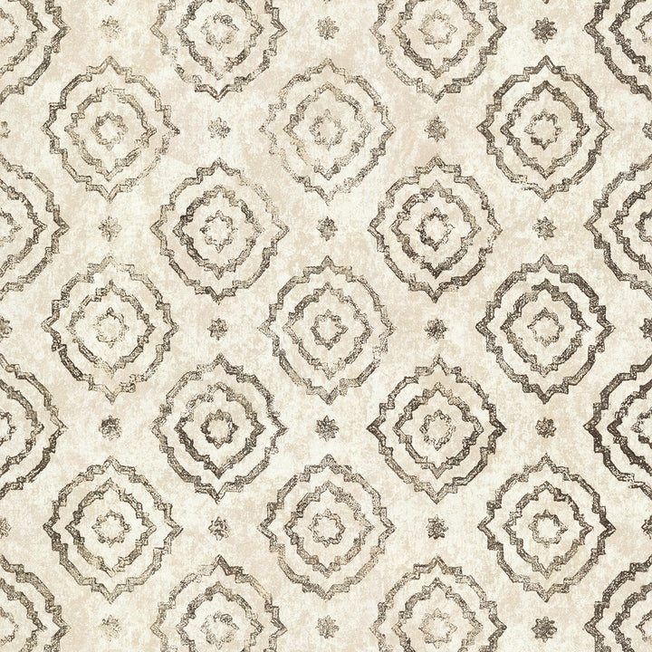 Uma Gold Star Medallion Wallpaper by A-Street Prints Lustre Covers about 75.9 square feet 27.6-in by 33-ft long roll Unpasted 25.2 - Fabric Carolina -