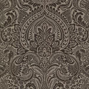 Artemis Espresso Floral Damask Wallpaper by A-Street Prints