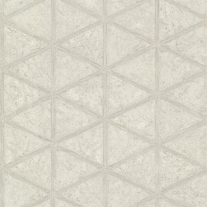 Mayari Platinum Tiled Wallpaper by A-Street Prints Lustre Covers about 57.5 square feet 20.9-in by 33-ft long roll Unpasted 25.2 - Fabric Carolina -