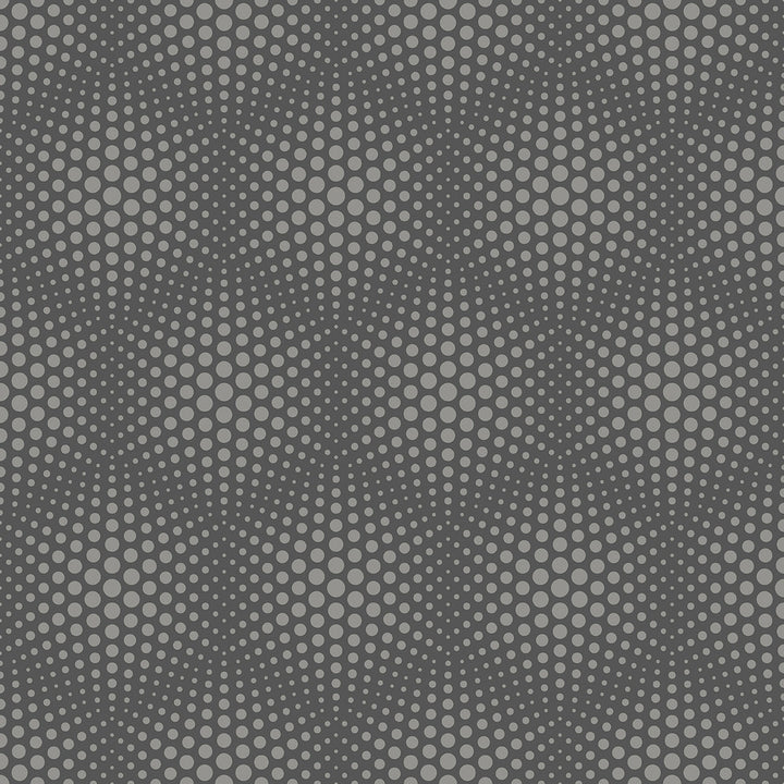 Milo Dark Grey Bubble Geometric Wallpaper by Advantage Geo & Textures Covers about 57.5 square feet 20.9-in by 33-ft long roll Unpasted 20.9 - Fabric Carolina -