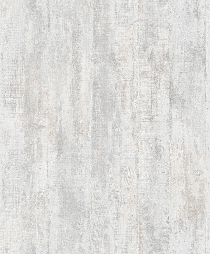 Huck Light Grey Weathered Wood Plank Wallpaper by Advantage Geo & Textures Covers about 57.5 square feet 20.9-in by 33-ft long roll Unpasted 0 - Fabric Carolina -
