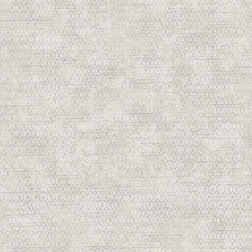Elias Cream Gridline Wallpaper by Advantage Geo & Textures Covers about 57.5 square feet 20.9-in by 33-ft long roll Unpasted 10.5 - Fabric Carolina -