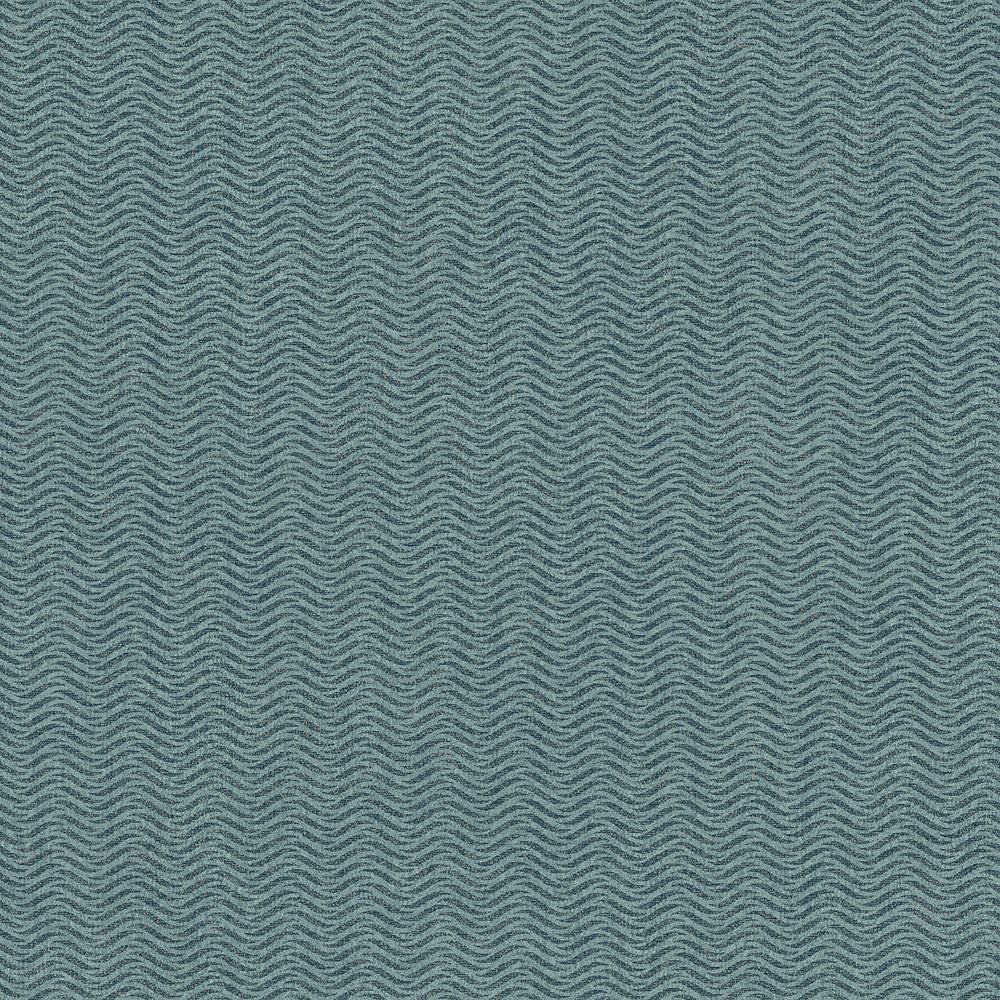 Jude Teal Woven Waves Wallpaper by Advantage Geo & Textures Covers about 57.5 square feet 20.9-in by 33-ft long roll Unpasted 10.5 - Fabric Carolina -