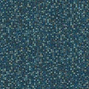 Ziggy Teal Stone Mosaic Wallpaper by Advantage