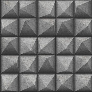 Dax Black 3D Geometric Wallpaper by Advantage