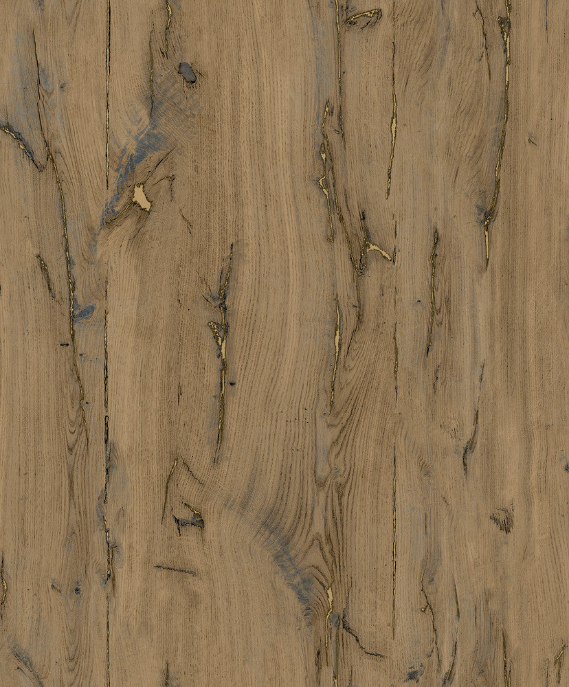 Jackson Light Brown Wooden Plank Wallpaper by Advantage Geo & Textures Covers about 57.5 square feet 20.9-in by 33-ft long roll Unpasted 12.5 - Fabric Carolina -