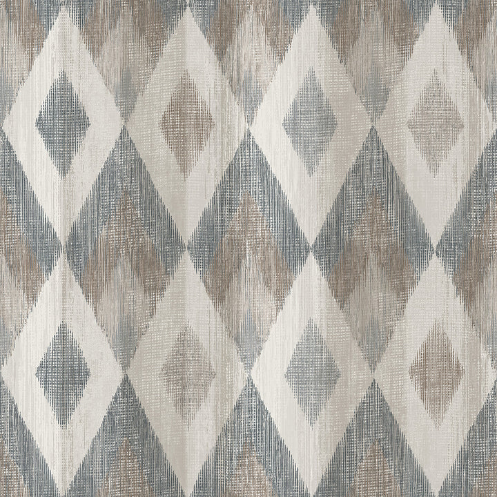 Ace Wheat Diamond Wallpaper by Advantage Geo & Textures Covers about 57.5 square feet 20.9-in by 33-ft long roll Unpasted 20.9 - Fabric Carolina -