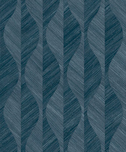 Oresome Indigo Ogee Wallpaper by Advantage