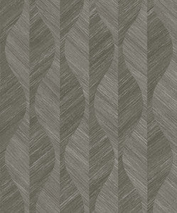 Oresome Dark Grey Grey Ogee Wallpaper by Advantage
