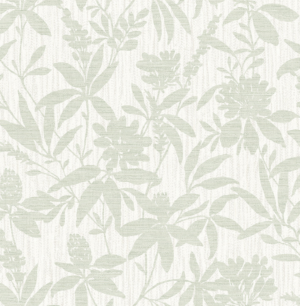 Riemann Green Floral Wallpaper by Advantage Radiance Covers about 57.5 square feet 20.9-in by 33-ft long roll Unpasted 10.4 - Fabric Carolina -