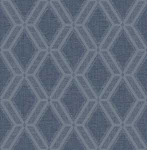 Mersenne Indigo Geometric Wallpaper by Advantage