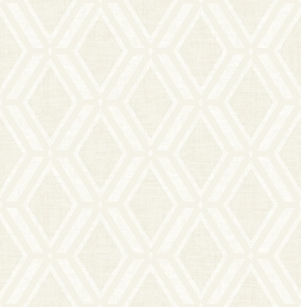 Mersenne Taupe Geometric Wallpaper by Advantage Radiance Covers about 57.5 square feet 20.9-in by 33-ft long roll Unpasted 20.9 - Fabric Carolina -