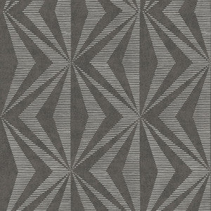 Monge Charcoal Geometric Wallpaper by Advantage