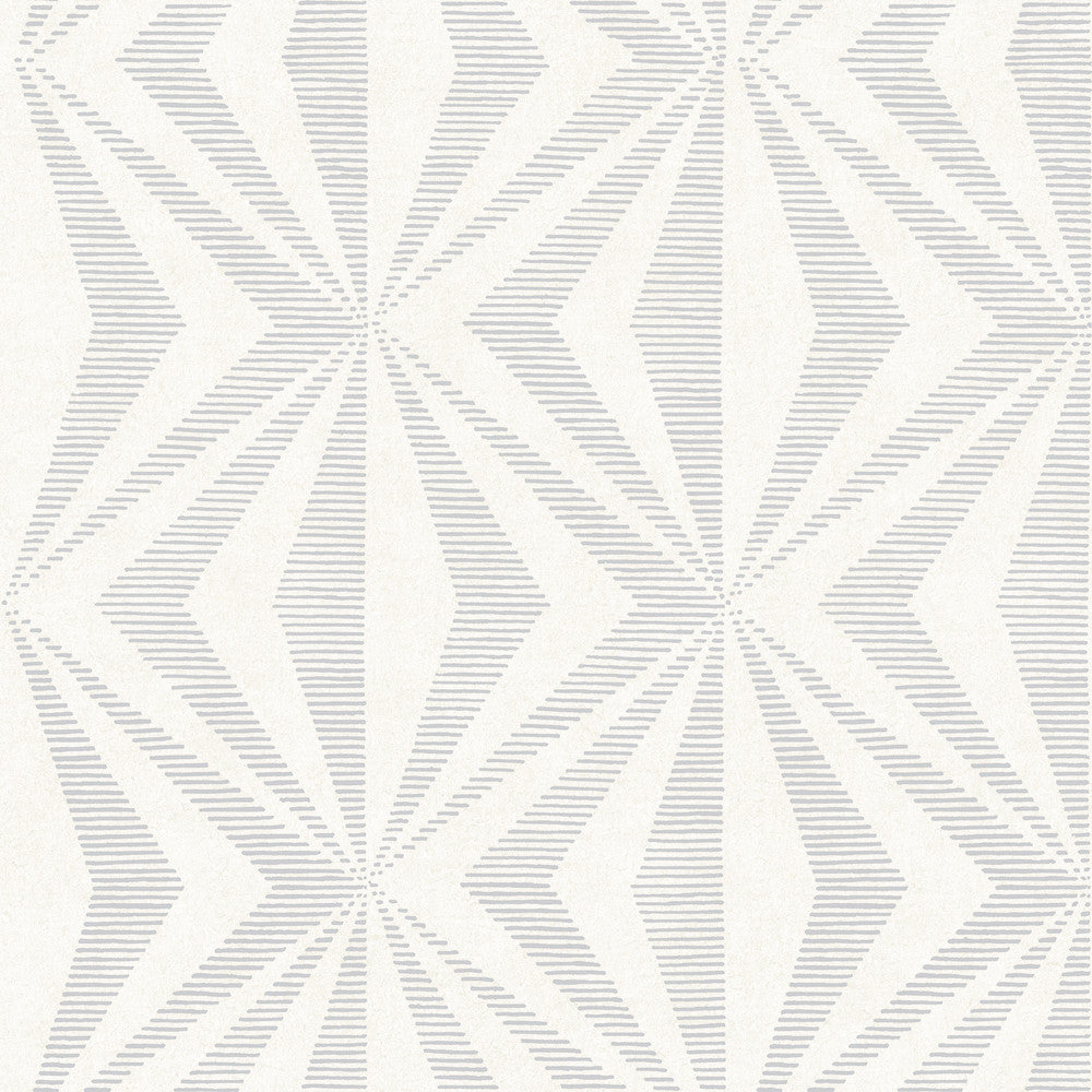 Monge Silver Geometric Wallpaper by Advantage Radiance Covers about 57.5 square feet 20.9-in by 33-ft long roll Unpasted 20.9 - Fabric Carolina -