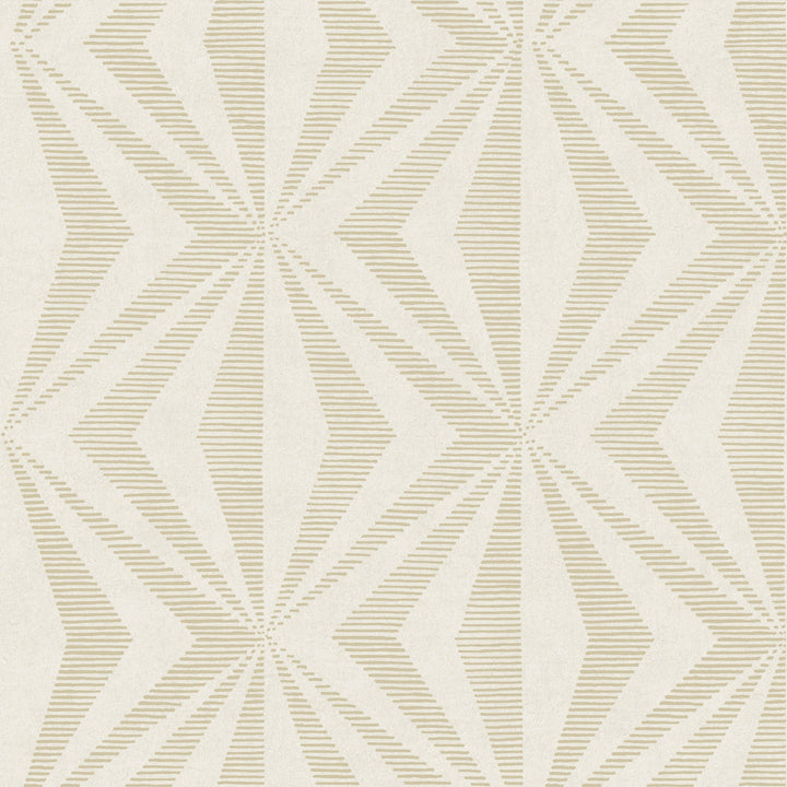 Monge Gold Geometric Wallpaper by Advantage Radiance Covers about 57.5 square feet 20.9-in by 33-ft long roll Unpasted 20.9 - Fabric Carolina -
