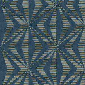 Monge Blue Geometric Wallpaper by Advantage