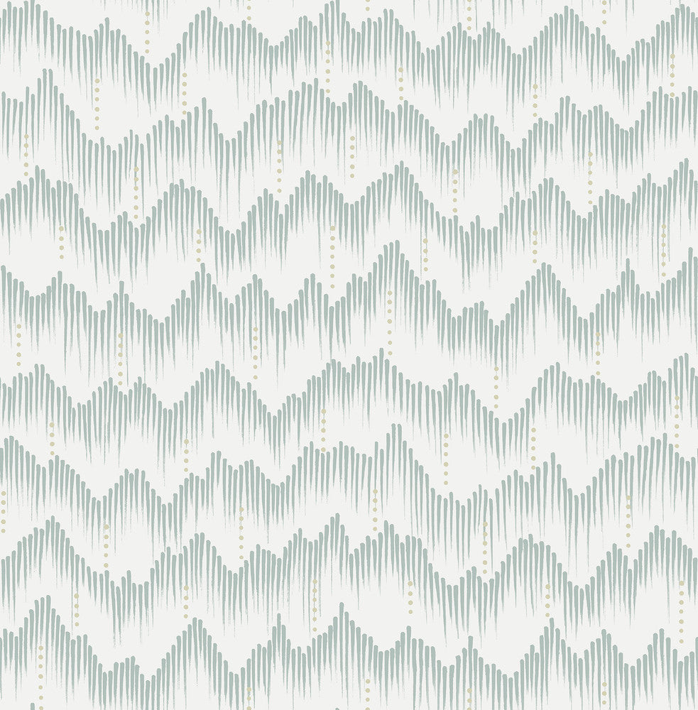 Holmby Seafoam Brushstroke Zigzag Wallpaper by A-Street Prints Scott Living III Covers about 56.4 square feet 20.5-in by 33-ft long roll Unpasted 20.9 - Fabric Carolina -