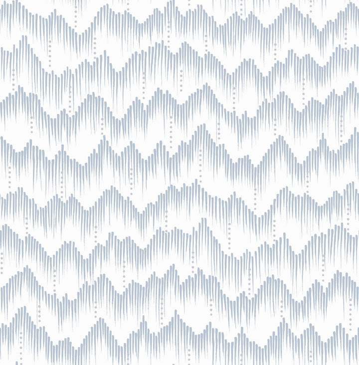 Holmby Light Blue Brushstroke Zigzag Wallpaper by A-Street Prints Scott Living III Covers about 56.4 square feet 20.5-in by 33-ft long roll Unpasted 20.9 - Fabric Carolina -