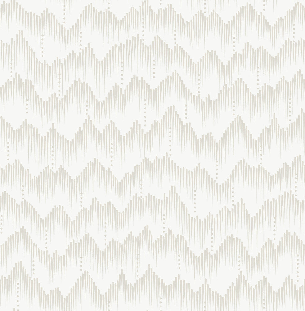 Holmby Bone Brushstroke Zigzag Wallpaper by A-Street Prints Scott Living III Covers about 56.4 square feet 20.5-in by 33-ft long roll Unpasted 20.9 - Fabric Carolina -