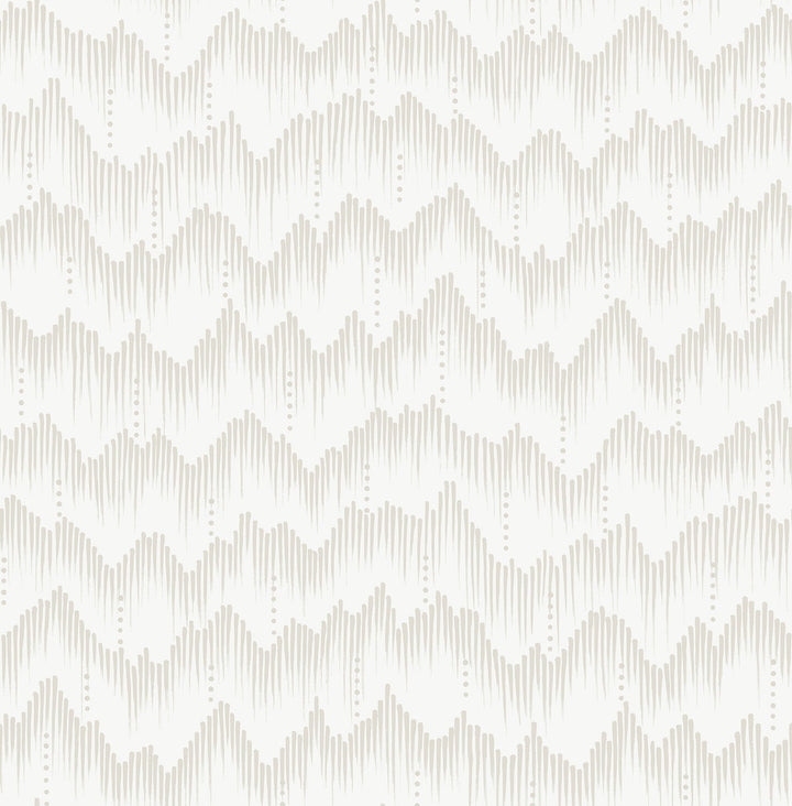 Holmby Bone Brushstroke Zigzag Wallpaper by A-Street Prints Scott Living III Covers about 56.4 square feet 20.5-in by 33-ft long roll Unpasted 20.9 - Fabric Carolina -