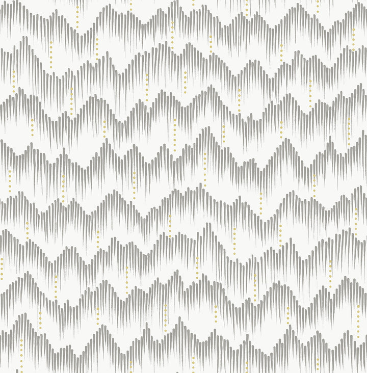 Holmby Grey Brushstroke Zigzag Wallpaper by A-Street Prints Scott Living III Covers about 56.4 square feet 20.5-in by 33-ft long roll Unpasted 20.9 - Fabric Carolina -