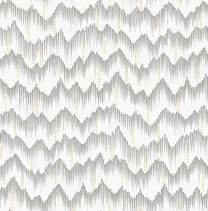 Holmby Grey Brushstroke Zigzag Wallpaper by A-Street Prints