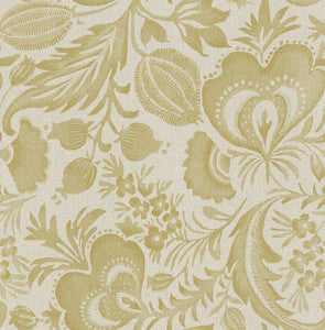 Culver Mustard Jacobean Wallpaper by A-Street Prints