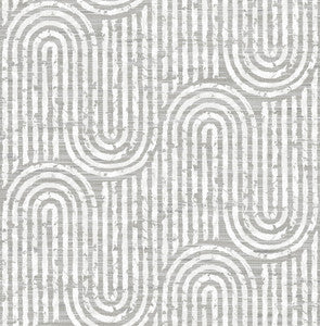 Trippet Grey Zen Waves Wallpaper by A-Street Prints