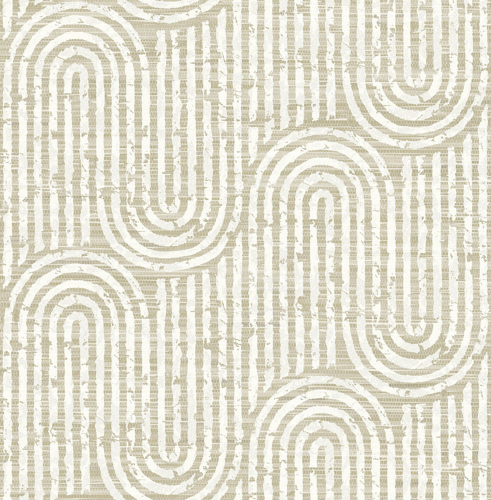 Trippet Light Brown Zen Waves Wallpaper by A-Street Prints Scott Living III Covers about 56.4 square feet 20.5-in by 33-ft long roll Unpasted 20.9 - Fabric Carolina -