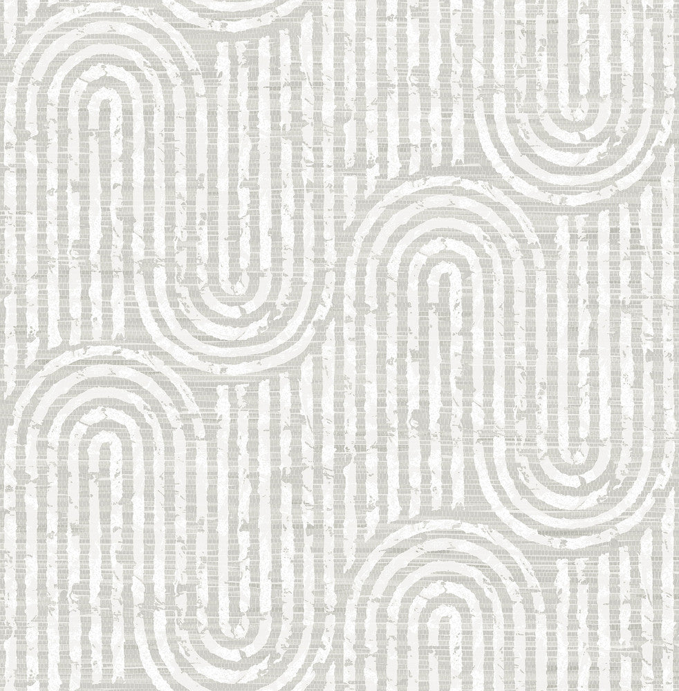 Trippet Bone Zen Waves Wallpaper by A-Street Prints Scott Living III Covers about 56.4 square feet 20.5-in by 33-ft long roll Unpasted 20.9 - Fabric Carolina -