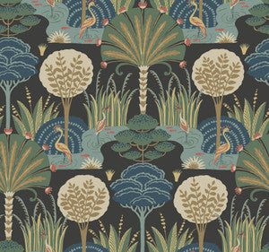 Mandeville Multicolor Tropical Paradise Wallpaper by A-Street Prints