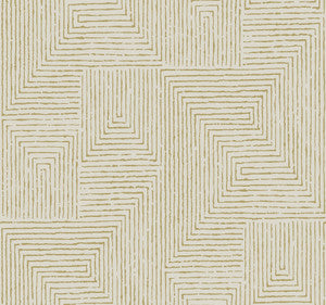 Mortenson Gold Geometric Wallpaper by A-Street Prints