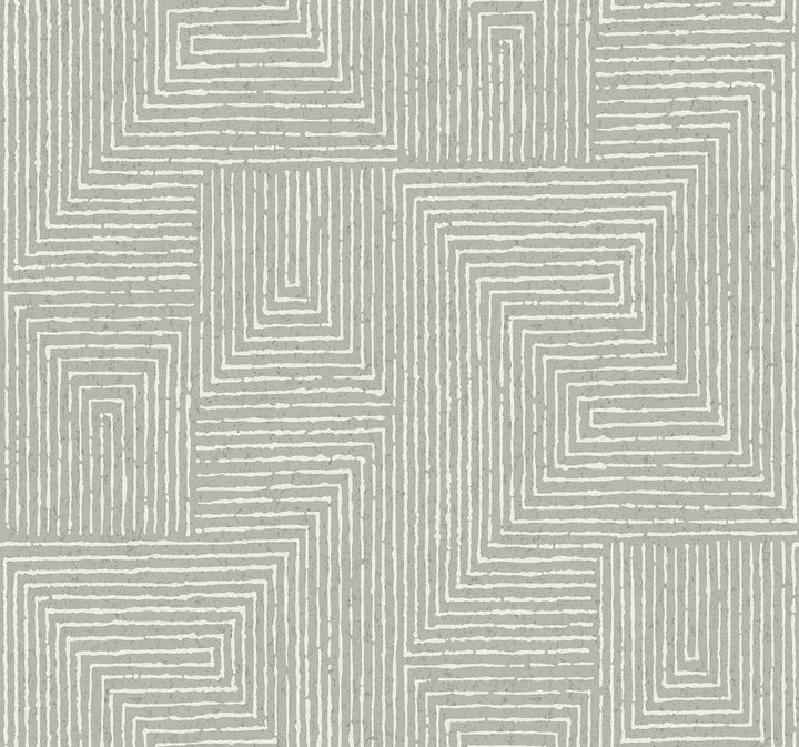 Mortenson Dove Geometric Wallpaper by A-Street Prints Scott Living III Covers about 60.8 square feet 27-in by 27-ft long roll Unpasted 25.25 - Fabric Carolina -