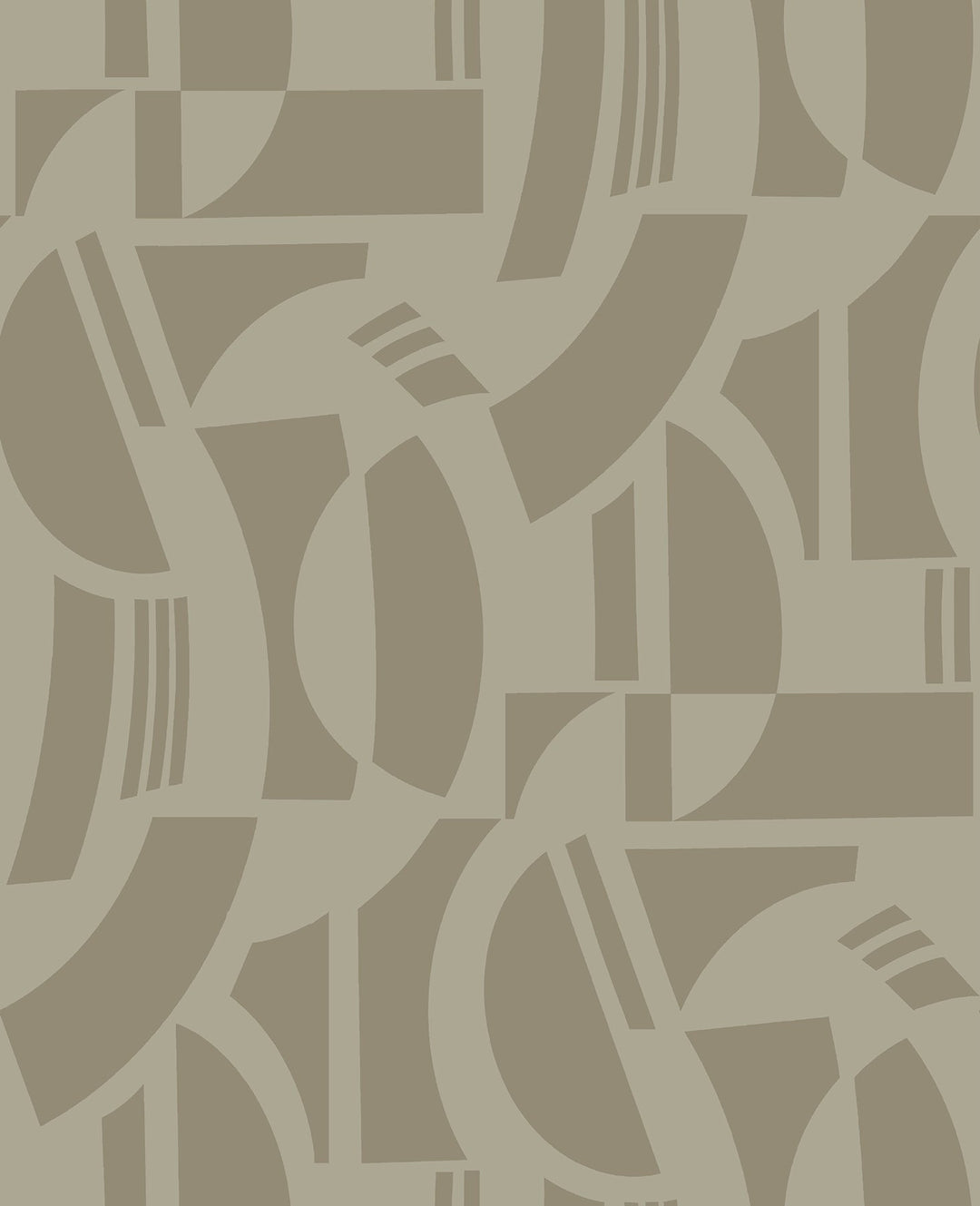 Carter Light Brown Geometric Flock Wallpaper by A-Street Prints Designer