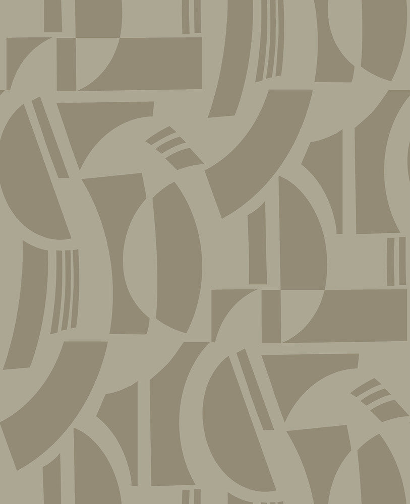 Carter Light Brown Geometric Flock Wallpaper by A-Street Prints Scott Living III Covers about 56.4 square feet 20.5-in by 33-ft long roll Unpasted 25.25 - Fabric Carolina -