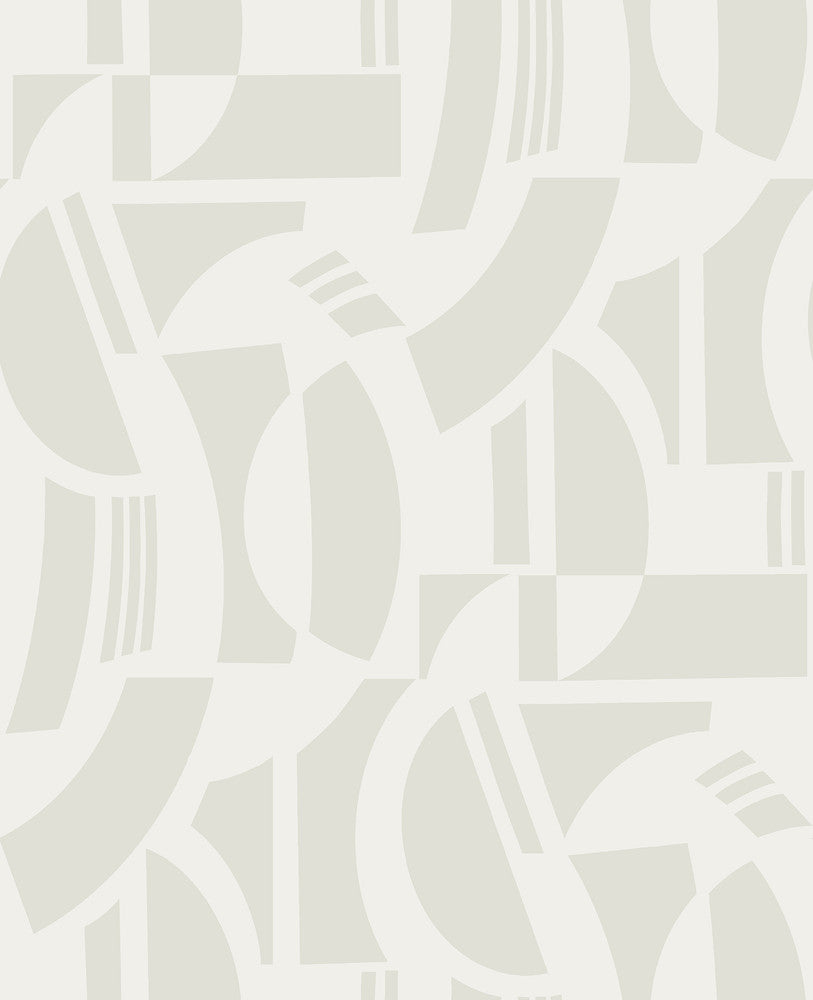 Carter Cream Geometric Flock Wallpaper by A-Street Prints Scott Living III Covers about 56.4 square feet 20.5-in by 33-ft long roll Unpasted 25.25 - Fabric Carolina -