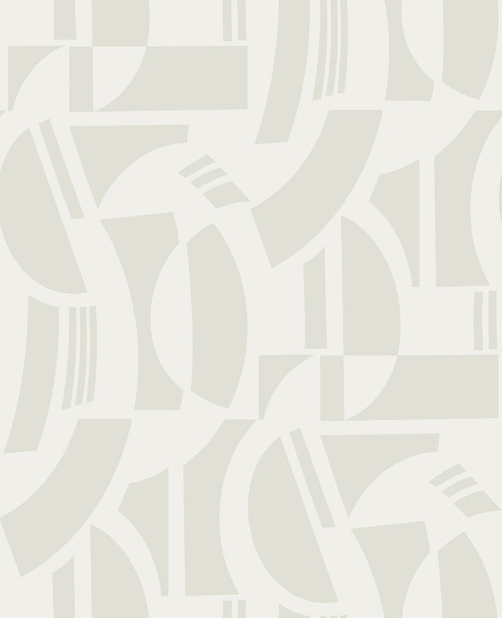 Carter Cream Geometric Flock Wallpaper by A-Street Prints Scott Living III Covers about 56.4 square feet 20.5-in by 33-ft long roll Unpasted 25.25 - Fabric Carolina -
