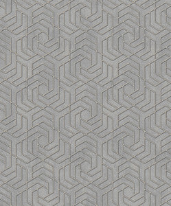 Tama Grey Geometric Wallpaper by Advantage