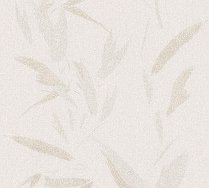 Kaiya Cream Leaves Wallpaper by Advantage