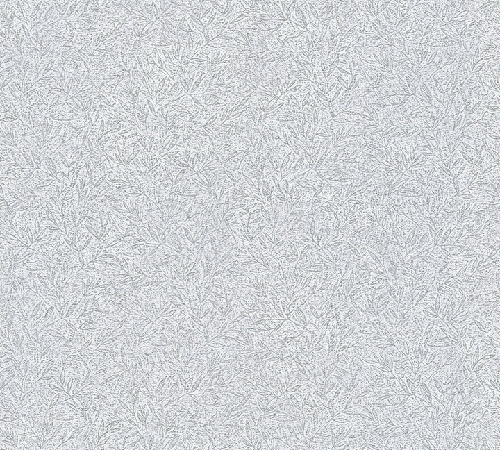 Sayuri Silver Leaf Trail Wallpaper by Advantage Windsong Covers about 57.5 square feet 20.9-in by 33-ft long roll Unpasted 12.5 - Fabric Carolina -