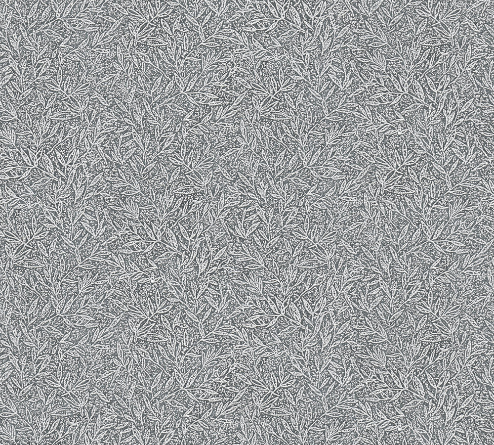 Sayuri Charcoal Leaf Trail Wallpaper by Advantage Windsong Covers about 57.5 square feet 20.9-in by 33-ft long roll Unpasted 12.5 - Fabric Carolina -