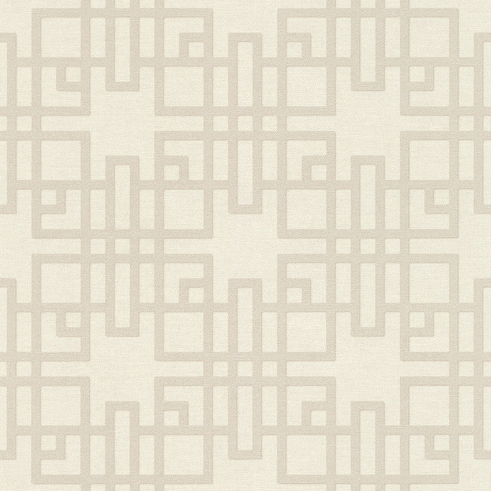 Mana White Trellis Wallpaper by Advantage Windsong Covers about 57.5 square feet 20.9-in by 33-ft long roll Unpasted 20.9 - Fabric Carolina -